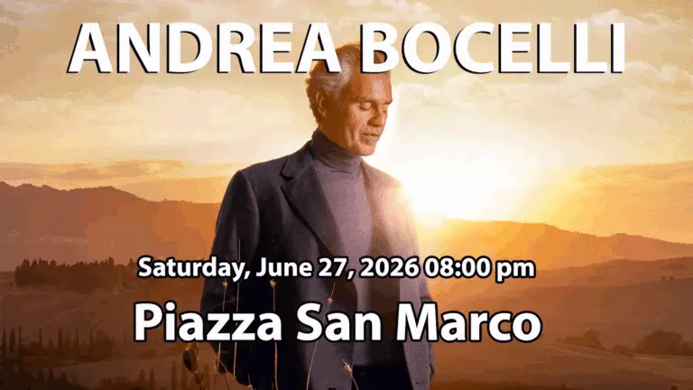 Andrea Bocelli Venice 2026